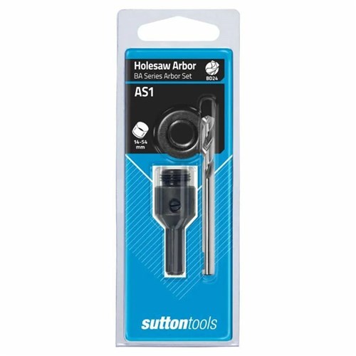 Sutton AS1 Arbor Set with BA1 Arbor and BAA Adaptor, suit 14-54mm Holesaw - H112AS1