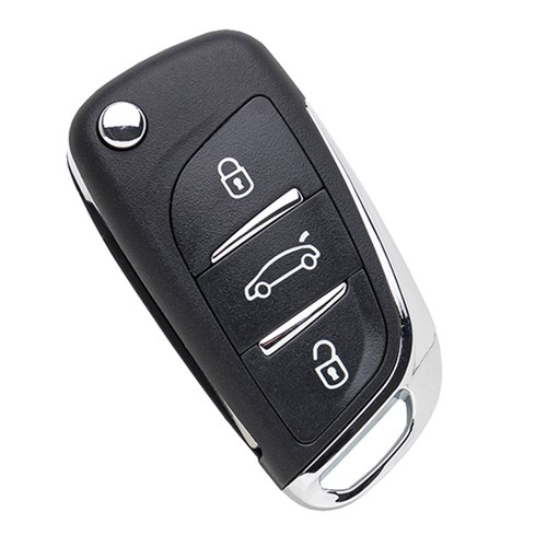 Silca Remote Key with 3 Buttons VA2 Blade ID46 Chip to suit Peugeot and Citroen