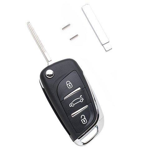 Silca Remote Key with 3 Buttons VA2 Blade ID46 Chip to suit Peugeot and Citroen