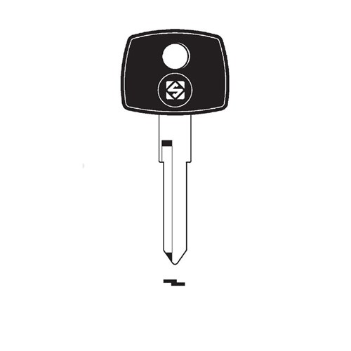 Silca YM15 Transponder Key Blank for Dodge, Mercedes, Volkswagen Cars and Trucks Empty Less Chip