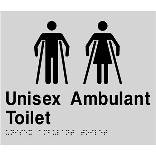 TTSM SIGN UNISEX AMBULANT   TOILET BLK/SIL