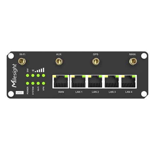 Milesight UR35 Pro Series 4G Router, Wi-Fi, IP30- UR35-L0GEU-W