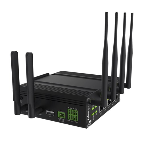 Milesight UR75 Dual Sim 5G Series Industrial Router, Dual Sim, GPS, Wi-Fi, IP30 - UR75-504AE-W2