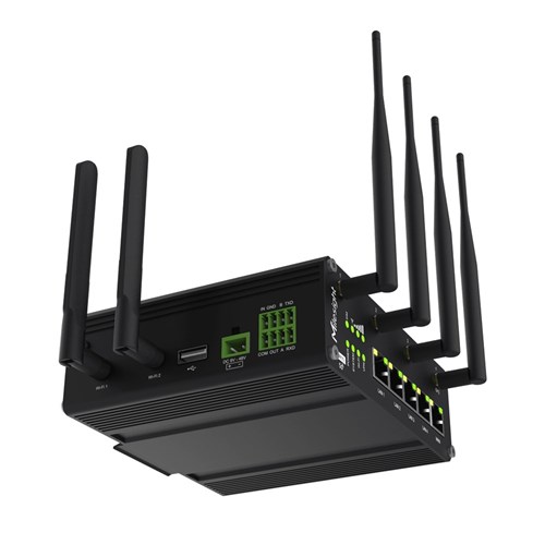 Milesight UR75 Dual Sim 5G Series Industrial Router, Dual Sim, GPS, Wi-Fi, IP30 - UR75-504AE-W2