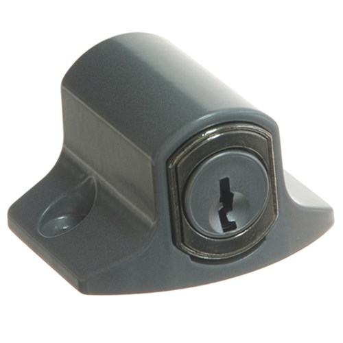 Whitco Mini Push Lock CYL4 Profile for Sliding Windows in Silver - W2208111C4