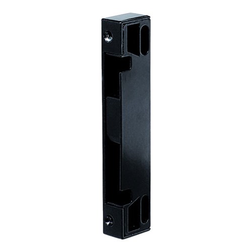 Whitco Sliding Door Lock Strike Extra Wide Front Fix in Black - W565817