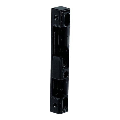 Whitco Sliding Door Lock Strike Universal Reversible Front Fix in Black - W566217