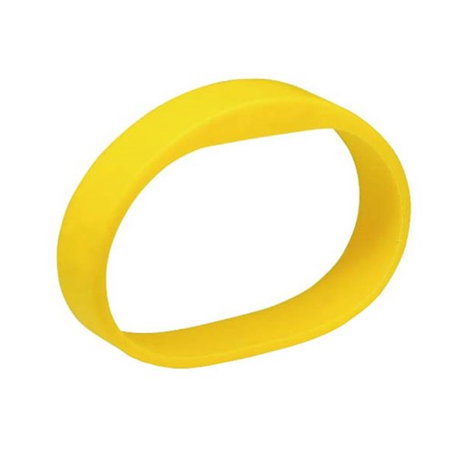 SALTO WBM01KYS-5 Contactless smart silicone bracelet MIFARE 1KByte, Yellow, Small, Pack of 5