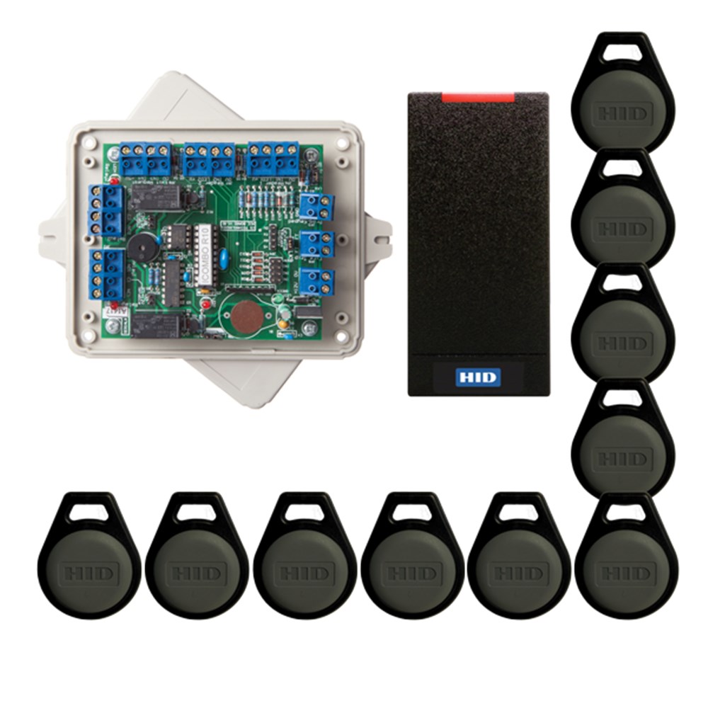 CS ACE WIEGAND 1 DOOR KIT, INC CS4890 CONTROLLER, HID READER & 10 X SEOS FOBS 1 Door Kits