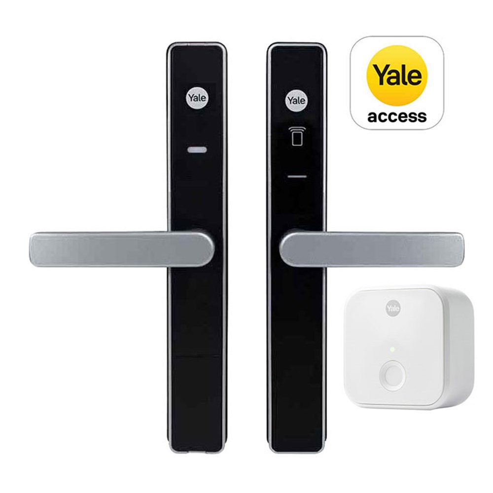 Yale Unity Security Screen Door Lock with Connect Bridge Silver YUR