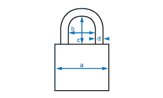 abus padlock dimensions